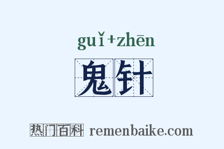 鬼针是什么意思的图片